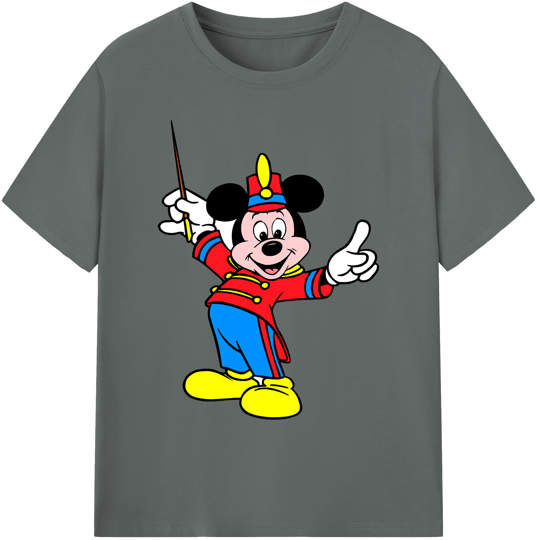 ミッキーマウス Mickey Mouse 綿100％ メンズ半袖Tシャツ｜肌触りやわらか＆通気性